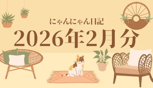 【にゃんにゃん日記】2026年2月分